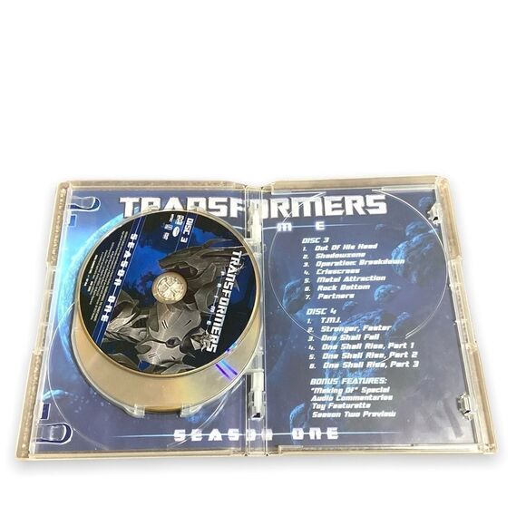 𝅺3/$30 transformers Prime Season One 1 DVD four disc set Hasbro Studios 2012 - Picture 5 of 5